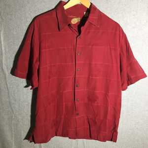 Mens Caribbean Button Down Shirt Hawaiian Tropical Tourist Vacation Beach Floral